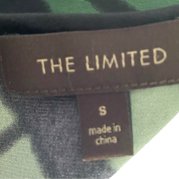 The Limited Size S Geometric Green Black Sleeveless Dress - Picture 4 of 4